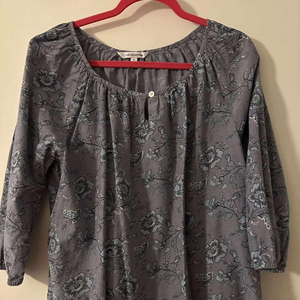 Croft & Barrow peasant floral top